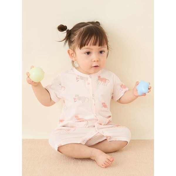BABY】シーサイドキャット柄半袖ロンパース | ジェラート ピケ キッズ