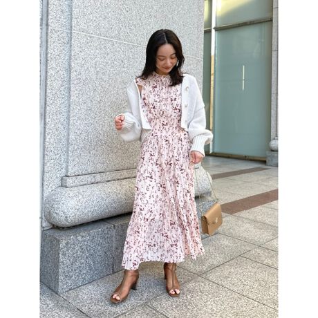 プリントプリーツワンピース スナイデル Snidel Swfo ファッション通販 マルイウェブチャネル