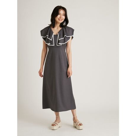 パイピングフリルワンピース スナイデル Snidel Swfo2245 ファッション通販 マルイウェブチャネル