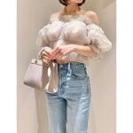 ボリュームギャザーフリルオフショルブラウス | スナイデル(SNIDEL  