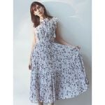 WEB限定サイズあり】Sustainableフリルプリーツワンピース  