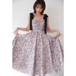 ショルダーリボンフラワーワンピース | スナイデル(SNIDEL) | マルイ 
