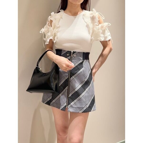 SNIDEL 2way ラップスカショ 0サイズ（WEB限定サイズあり