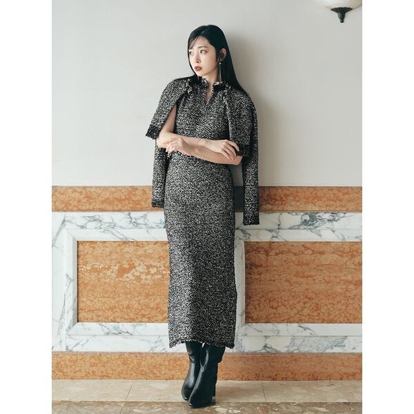 SNIDEL チェックオーガンジーコンビニットワンピース snidel チェックオーガンジーコンビニットワンピース SNIDEL