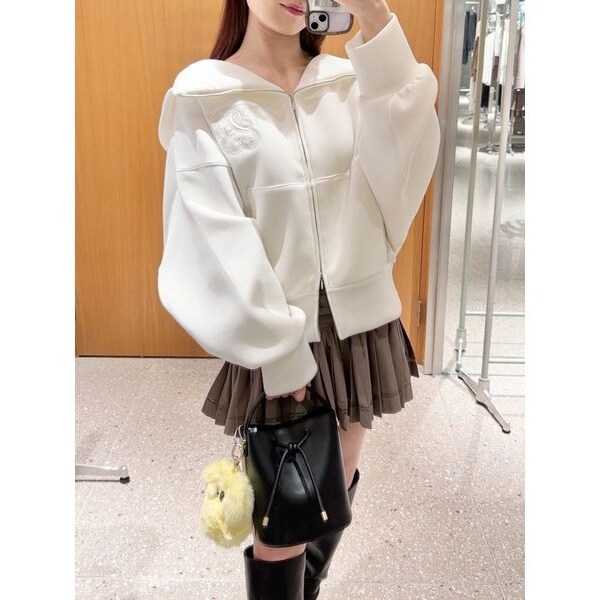 スナイデル　snidel ボリュームパーカー　ピンク　ウェブ限定カラー SNIDEL パーカー 「WEB限定カラーあり」ボリュームパーカー