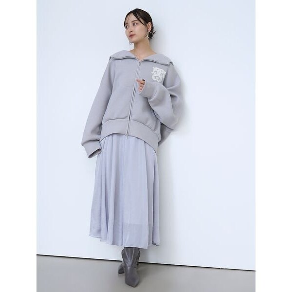 ※難あり　SNIDEL　ボリュームパーカー　ピンク　フリーサイズ SNIDEL パーカー ボリュームパーカー レディース : ZOZOTOWN