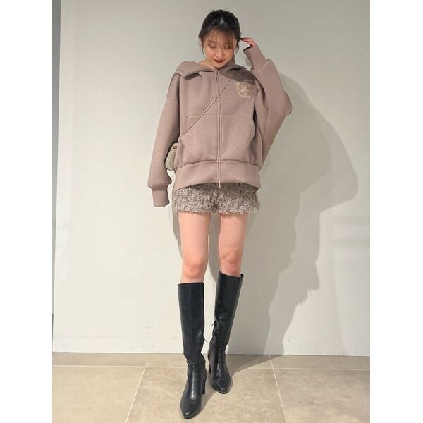 スナイデル　snidel ボリュームパーカー　ピンク　ウェブ限定カラー スナイデル snidel ボリュームパーカー ピンク ウェブ限定カラー