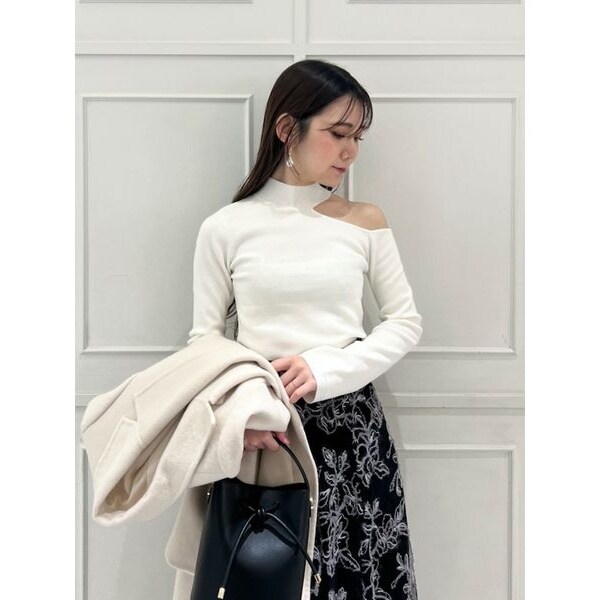 snidel スパンコールニットカーディガン ニットプルオーバー