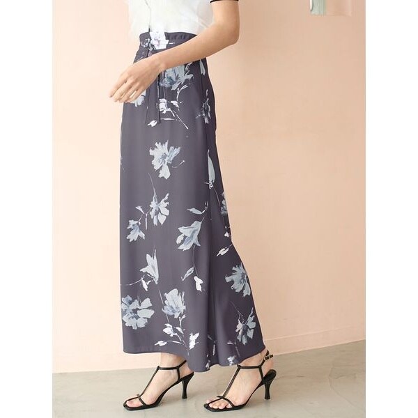 SNIDEL ダブルベルトプリントスカート SNIDEL｜ダブルベルトプリントスカート | Rakuten Fashion(楽天