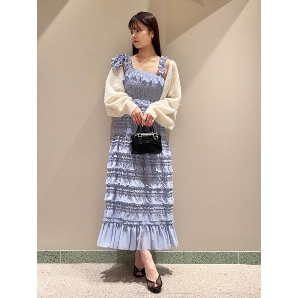 SNIDEL♥︎デザインティアードワンピース デザインティアードワンピース（マキシ丈/ロングワンピース
