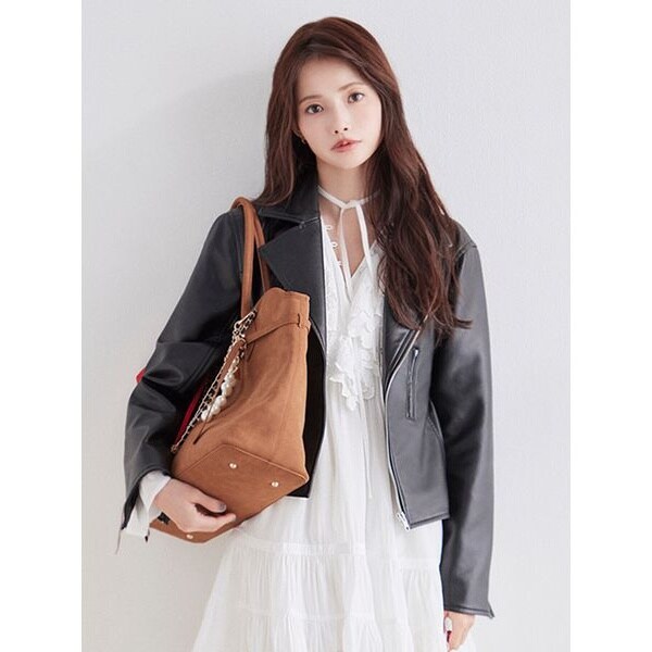 Cotton Moleskin 襟切替ブルゾン(37553042-2024)｜ファッション