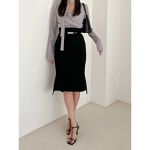 ベルテッドミドルレングスタイトスカート | スナイデル(SNIDEL 