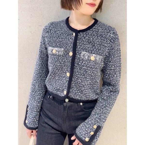 CELFORD セルフォード クロップドペプラムカーディガン BLK F 新品 CELFORD セルフォード クロップドペプラムカーディガン BLK F