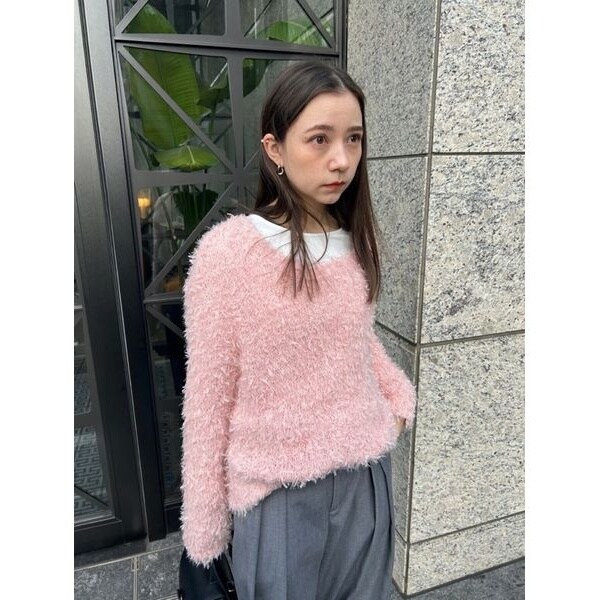 ファーライクニットプルオーバー(ニット)｜トップス｜SNIDEL