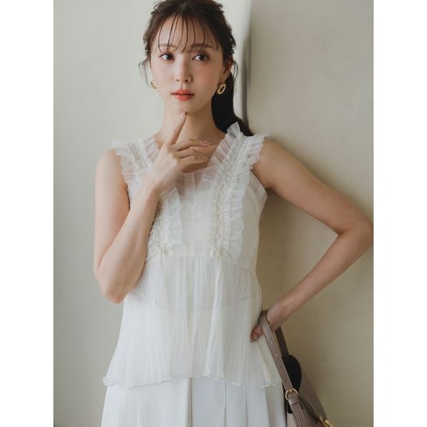 シアーチュニックブラウス CGRY SNIDELスナイデル スナイデル SNIDEL シアーチュニックブラウス （CGRY