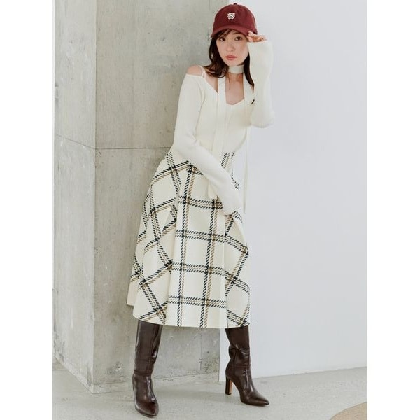 チェックサーキュラースカート | コエル(COEL) | マルイウェブチャネル