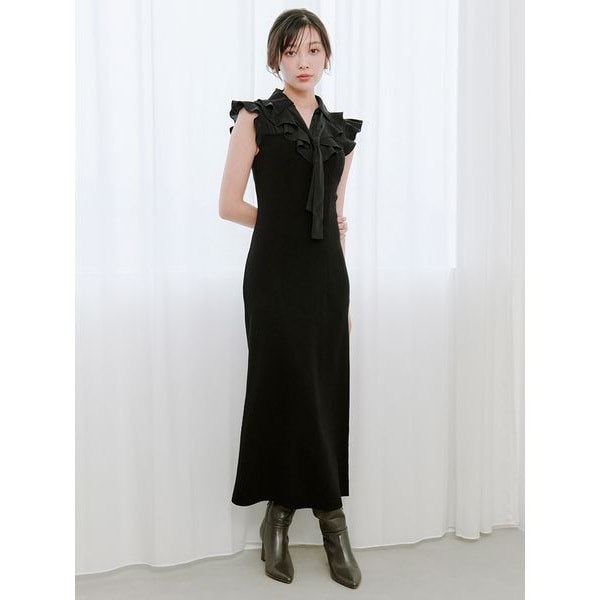 SNIDEL - ❤️スナイデル❤️ Sustainableチュール&amp;ノースリニットワンピース SNIDEL（スナイデル）の「Sustainableチュール&ノースリニット