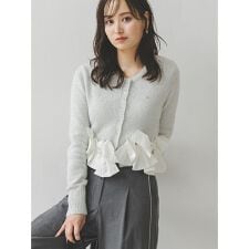 リボンモチーフカーディガン