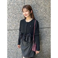 リボンモチーフカーディガン