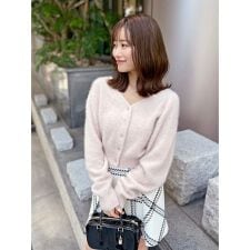 フォックスファーショートカーディガン