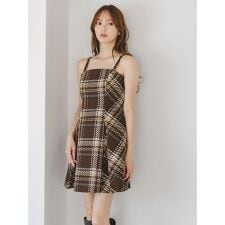 【WEB限定】ロービングチェックミニワンピース