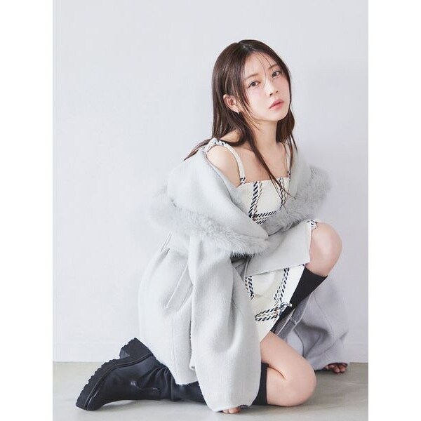 ダブルループビッグラペルショートコート | スローブ イエナ(SLOBE