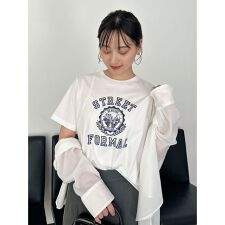 プリントロゴTシャツ