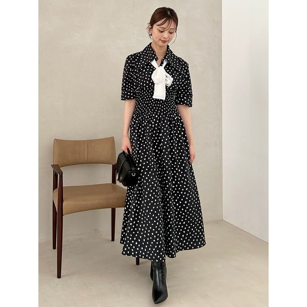 ドットボウタイシャツワンピース | スナイデル(SNIDEL) | マルイ