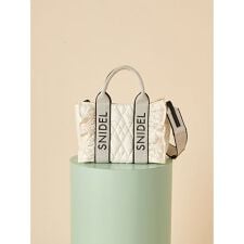 フリルキルティングロゴバッグ