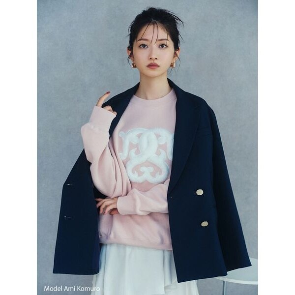 SNIDEL シングルジャケット ネイビー テーラードジャケット スナイデル SNIDEL シングルジャケット ネイビー テーラードジャケット