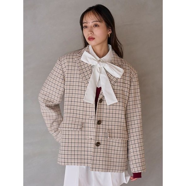 ◇【WEB限定】モヘヤシャギーPREMIUMテーラードジャケット