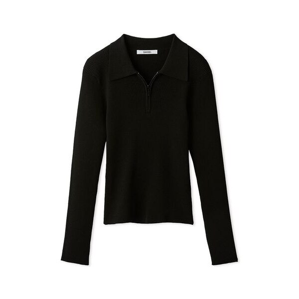 【新品未開封】SNIDEL オフショル衿ニットプルオーバー blk ブラック スナイデル SNIDEL オフショル衿ニットプルオーバー （BLK