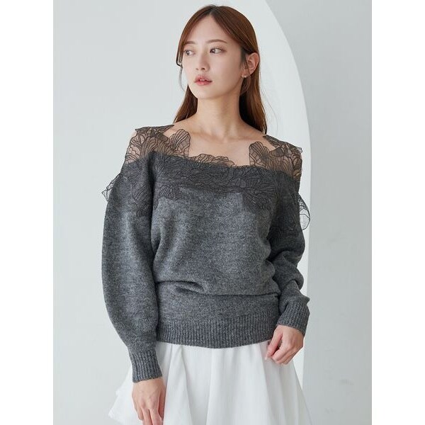 レーストリミングニットプルオーバー | スナイデル(SNIDEL) | マルイ
