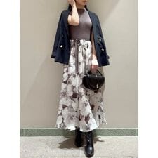 ノースリニットドッキングワンピース