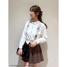 【HELLO KITTY】アーガイルカーディガン