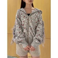 【HELLO KITTY】レースアップパーカー