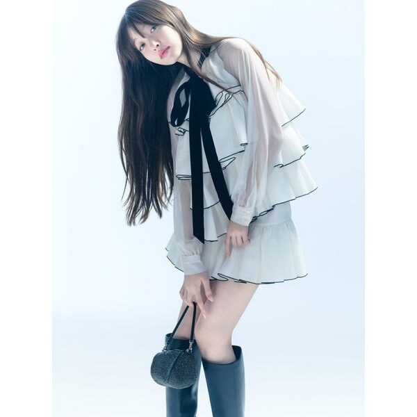 Vネックツイードジャンスカ【カンヘウォン着用】 | スナイデル(SNIDEL