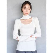 2wayハイネックプルオーバー