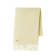 カシミア混ロングリボンマフラー