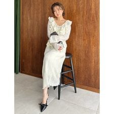 ロングニットスカート