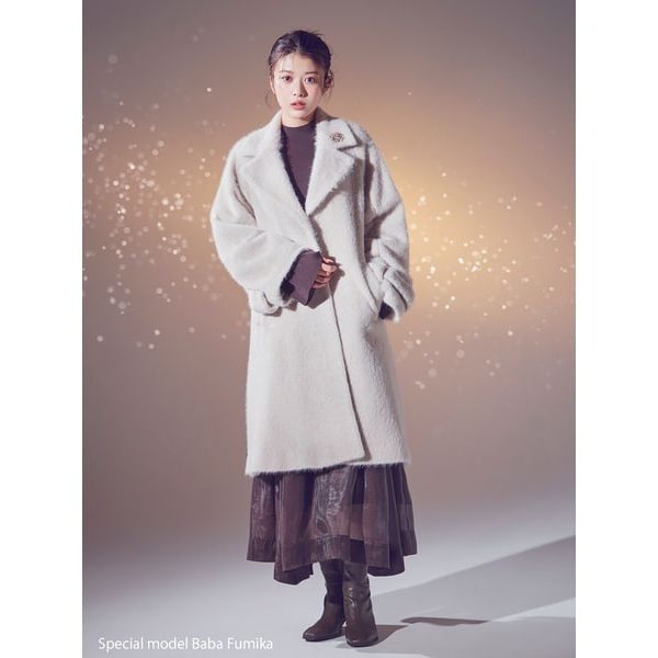 みっち様　新品　NOBLE ライトフルクロス　チェスターAラインコート　ホワイト ライトフルクロスチェスターAラインコート | ノーブル(Noble) | マルイ