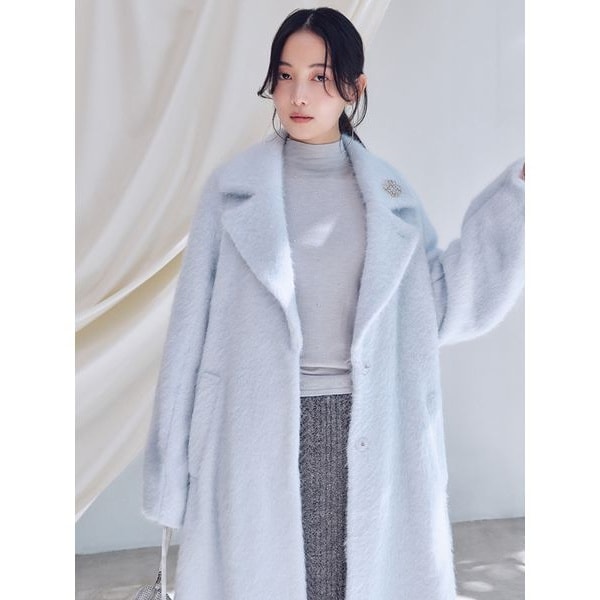 みっち様　新品　NOBLE ライトフルクロス　チェスターAラインコート　ホワイト Amazon | [NOBLE] [ノーブル]ライトフルクロスチェスターAラインコート