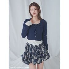 Sustainableレイヤードニットプルオーバー