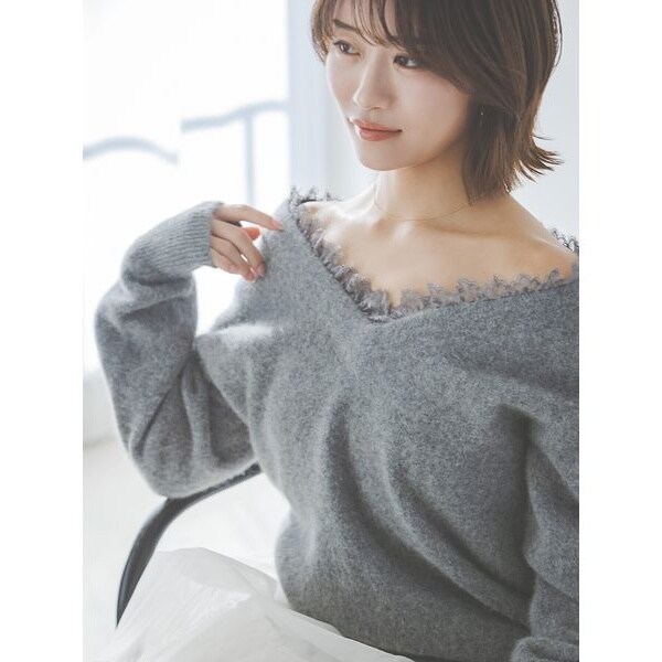 フォックスアルパカオフショルプルオーバー | スナイデル(SNIDEL