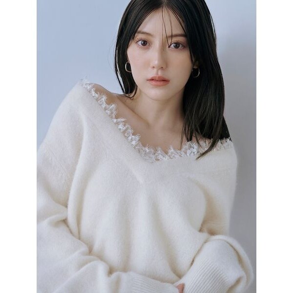 スクエアネックペプラムニットプルオーバー | スナイデル(SNIDEL
