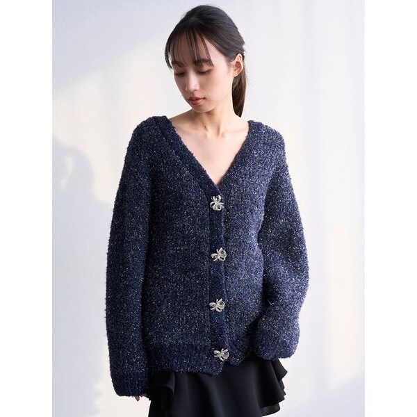 ビジューリボンミドルカーディガン | スナイデル(SNIDEL) | マルイ