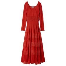 スナイデル(SNIDEL)のレースクロシェロングドレス