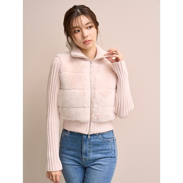 ファーニットブルゾン【カンヘウォン着用】 | スナイデル(SNIDEL