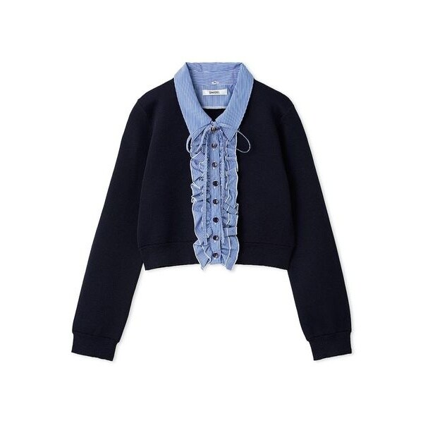 スナイデル　デザインニットカーディガン　セルフォード　フレイアイディー FRAY I.D（フレイ・アイディー） リリーツイードニットカーディガン 24