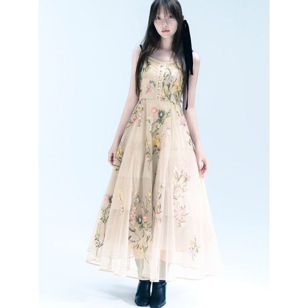 エンブロイダリーチュールドレス【カンヘウォン着用】 | スナイデル